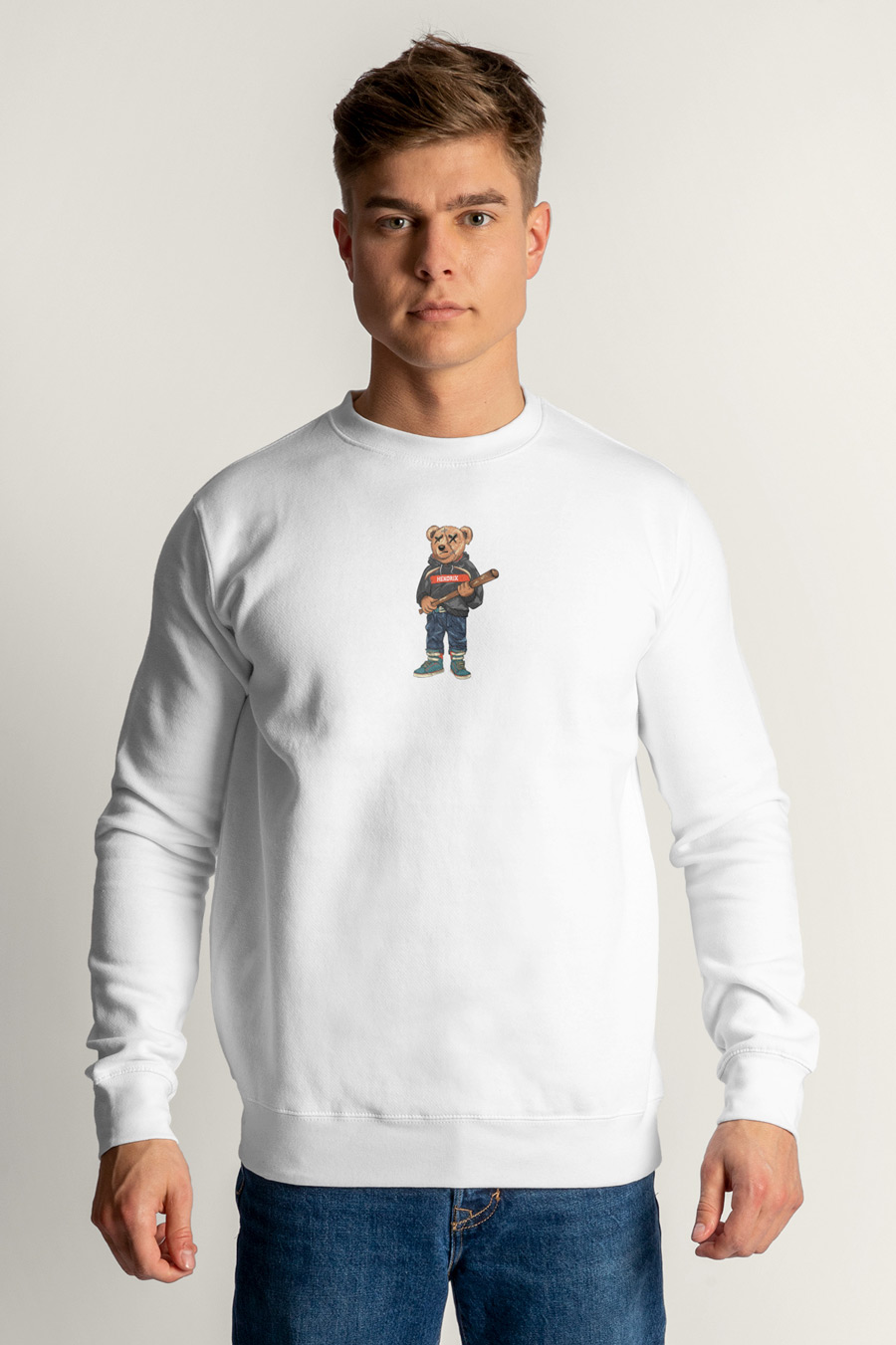 Levně Mikina, Barva Bílá, s Potiskem Ultra Teddy