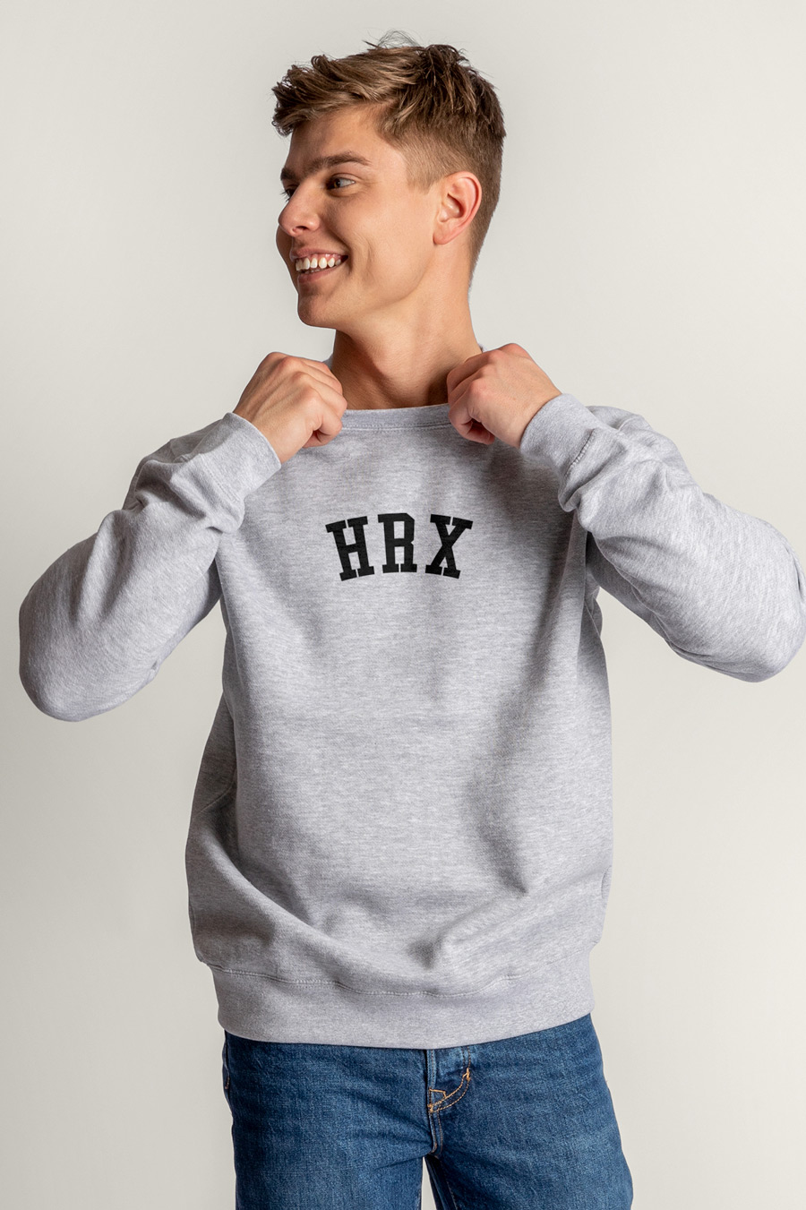 Levně Mikina, Barva Šedá, s Potiskem HRX Daily