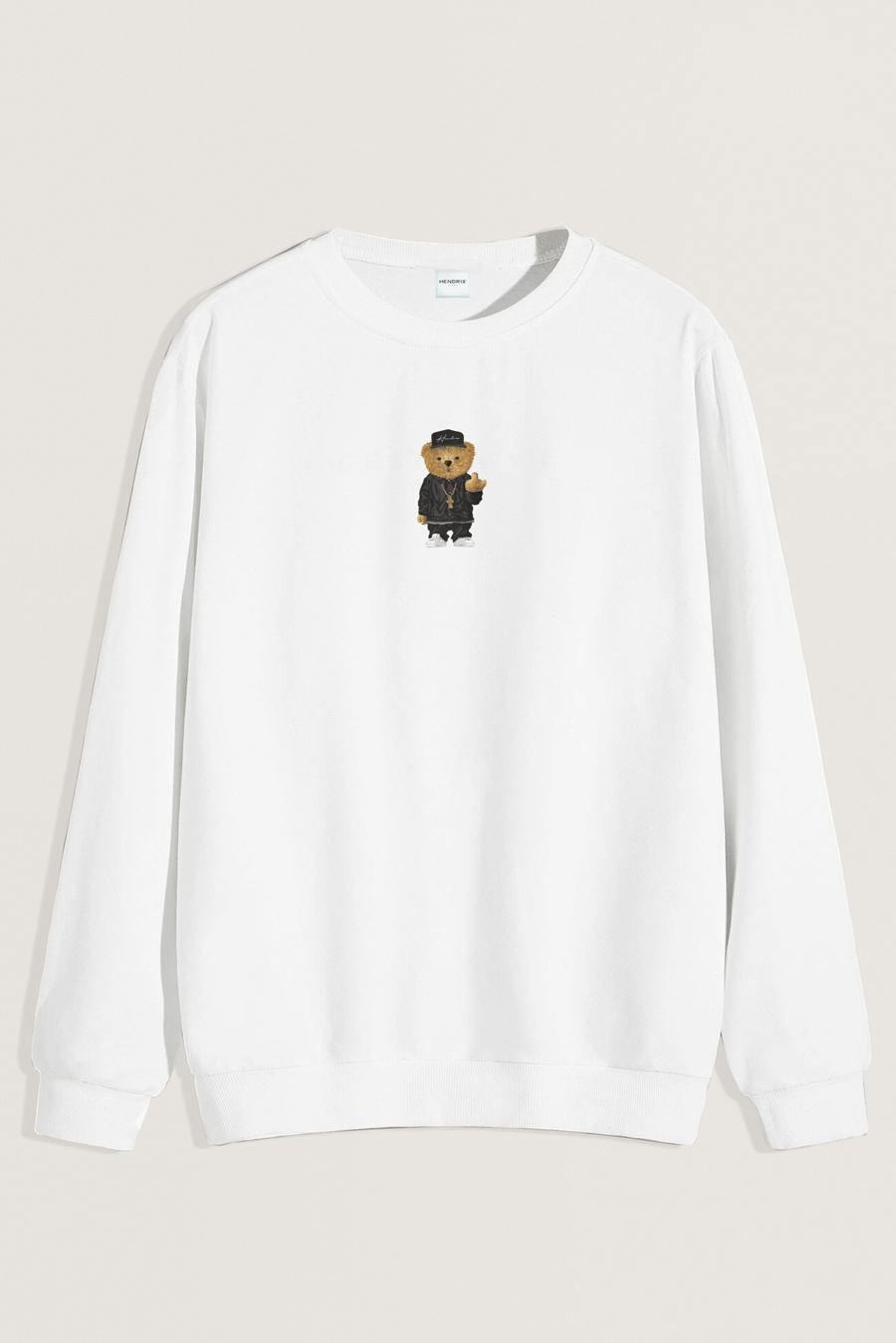 Levně Mikina, Barva Bílá, s Potiskem Compton Teddy