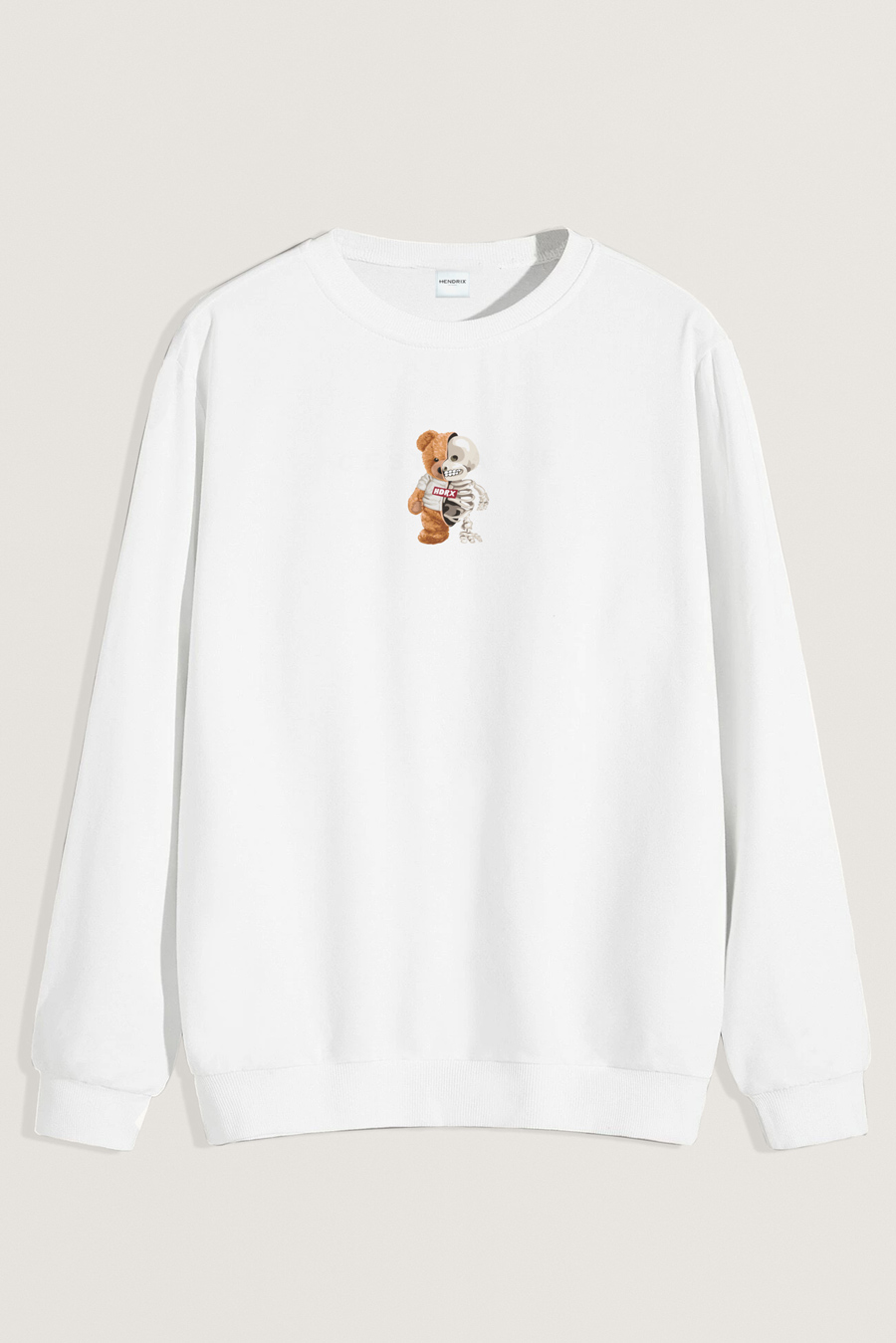Levně Mikina, Barva Bílá, s Potiskem Ressurection Teddy