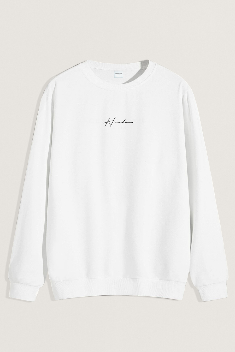 Levně Mikina, Barva Bílá, s Potiskem Hendrix Lettering Black