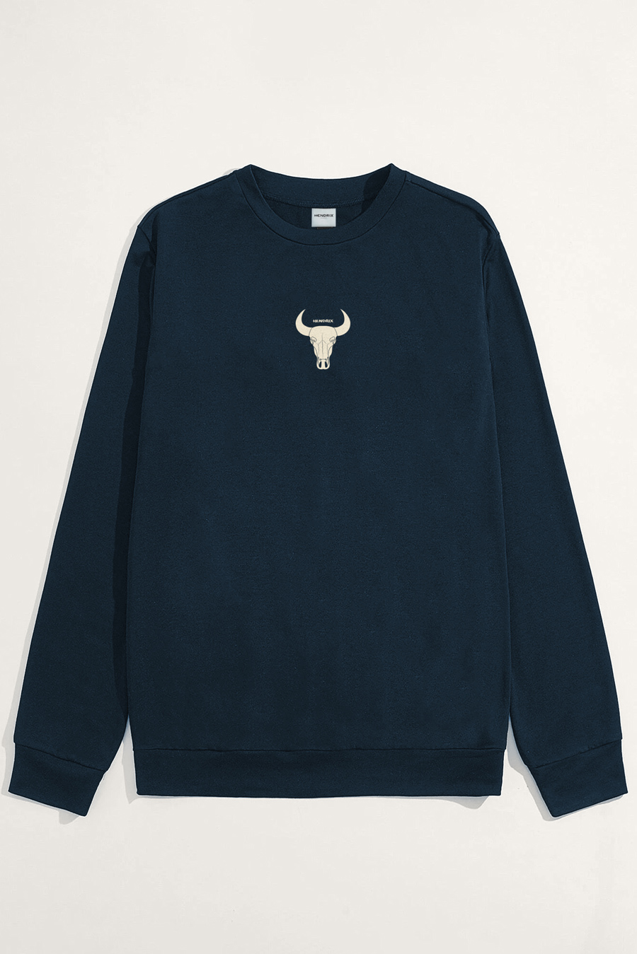 Levně Mikina, Barva Modrá, s Potiskem Beige Bull