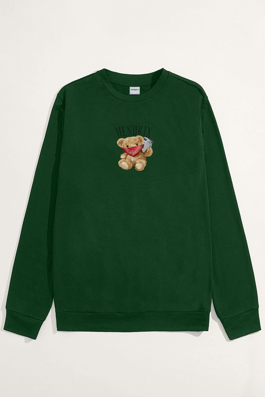 Levně Mikina, Barva Zelená, s Potiskem Supreme Teddy
