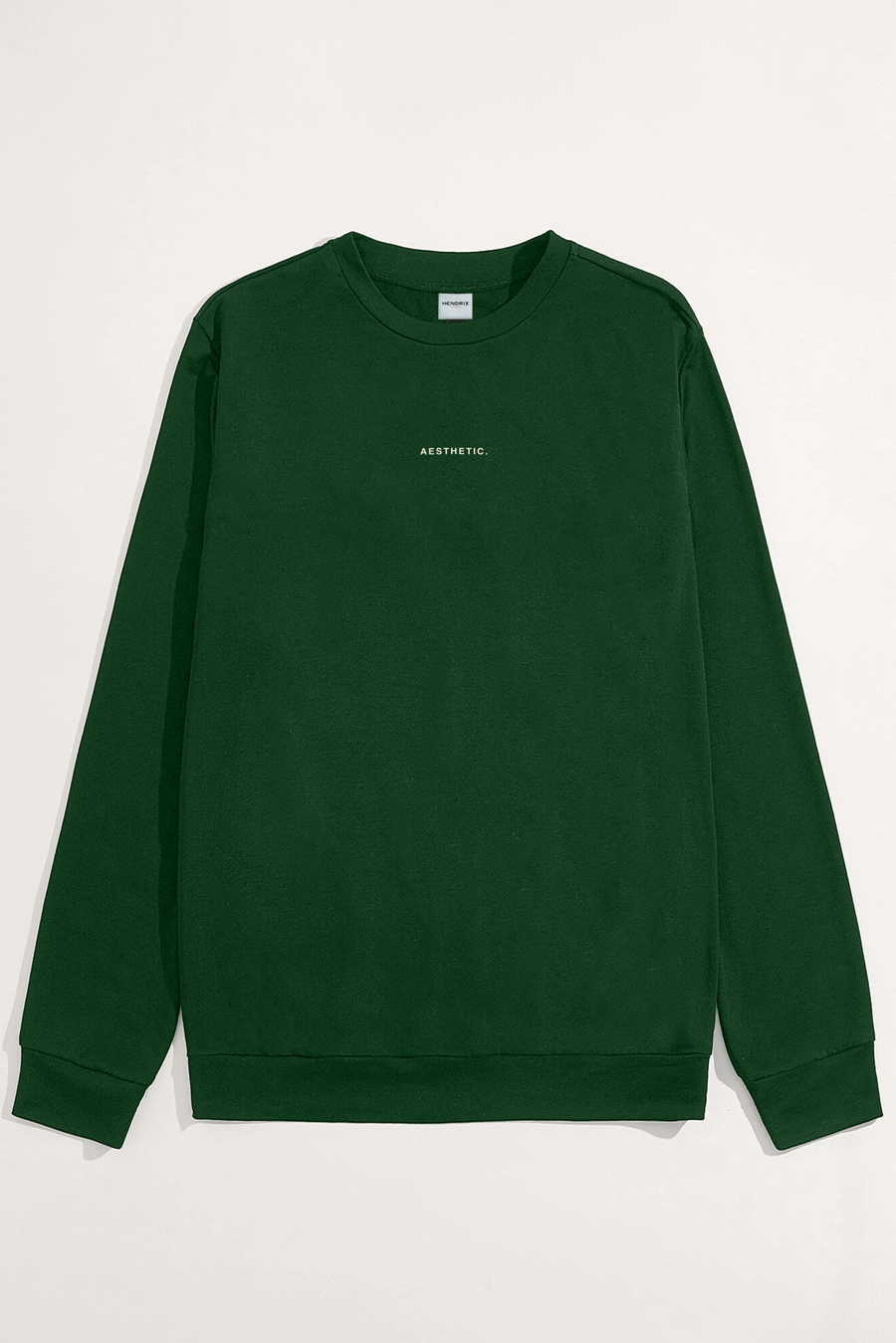 Levně Mikina, Barva Zelená, s Potiskem Minimal Aesthetic