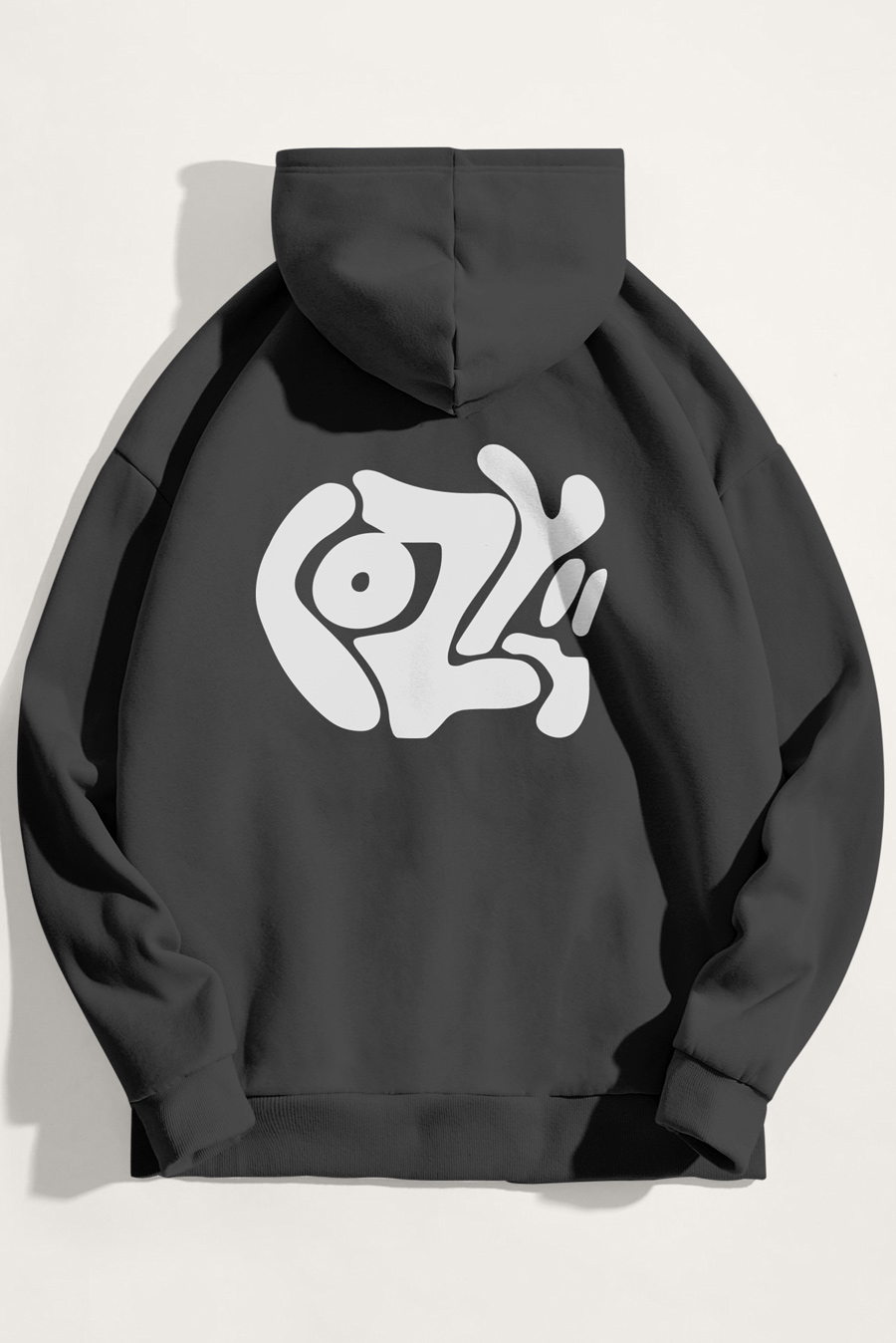 Levně Mikina s Kapucí, Barva Železitě Šedá, s Potiskem Cozy