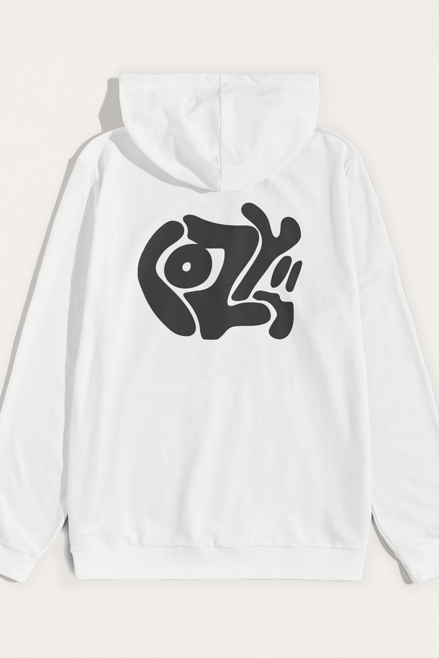 Levně Mikina s Kapucí, Barva Bílá, s Potiskem Cozy