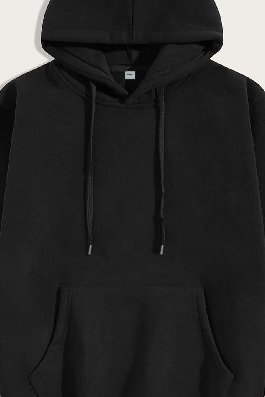 Levně Mikina s Kapucí, Barva Černá, s Potiskem Regular Hoodie