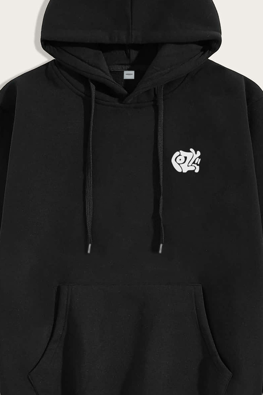 Levně Mikina s Kapucí, Barva Černá, s Potiskem Cozy