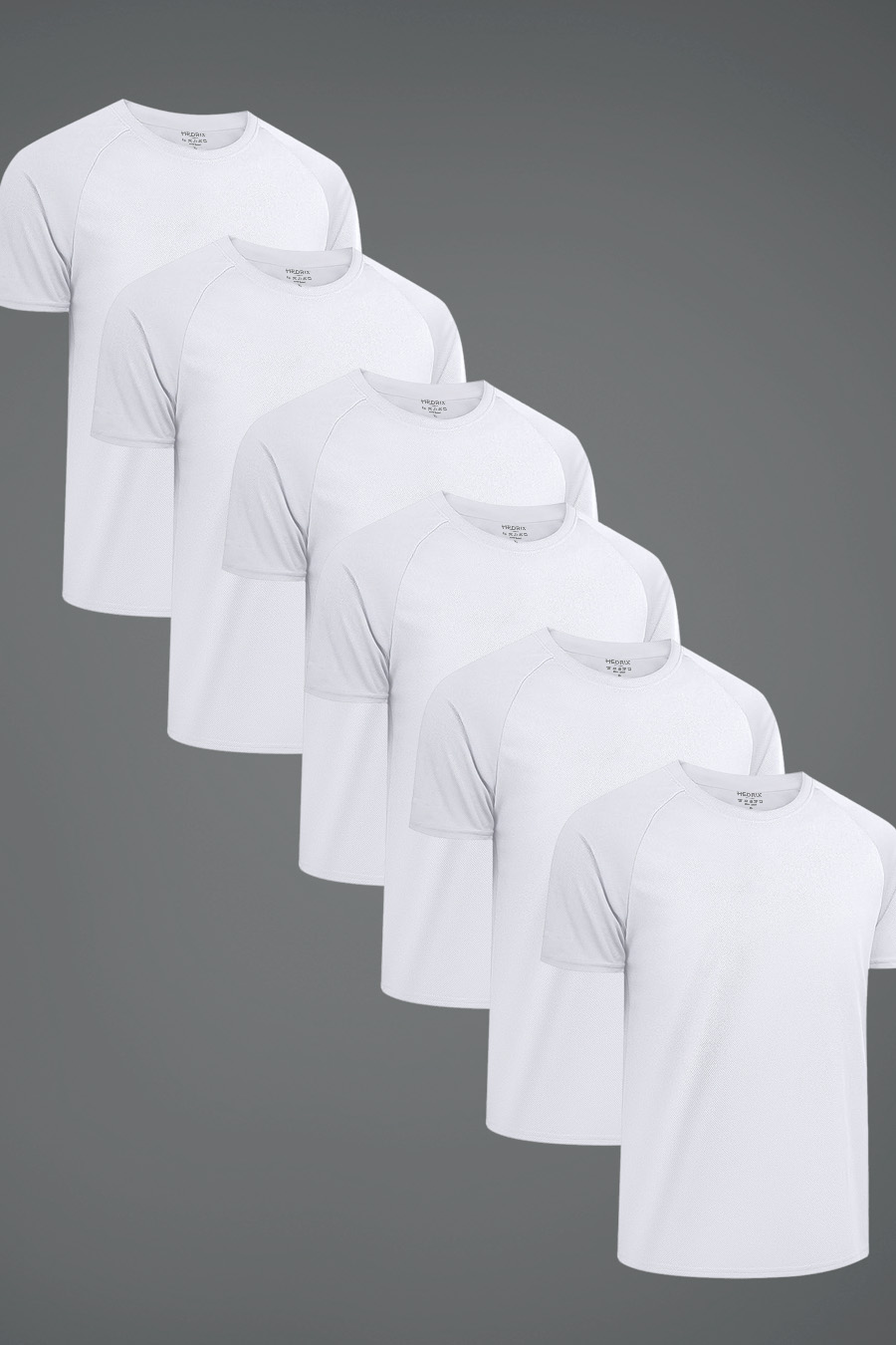 Levně Ultrafit Performance Trička, 6-Pack - Bílá