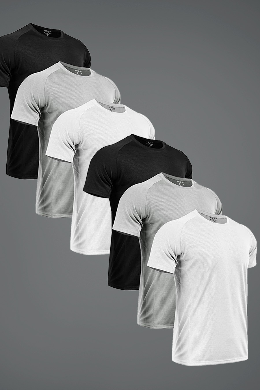 Levně Ultrafit Performance Trička, 6-Pack - Každodenní Základ