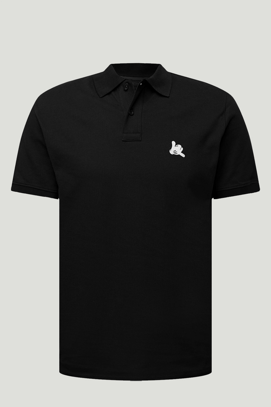 Levně Polo Tričko Slim Fit, Barva Černá, s Potiskem Be Crazy