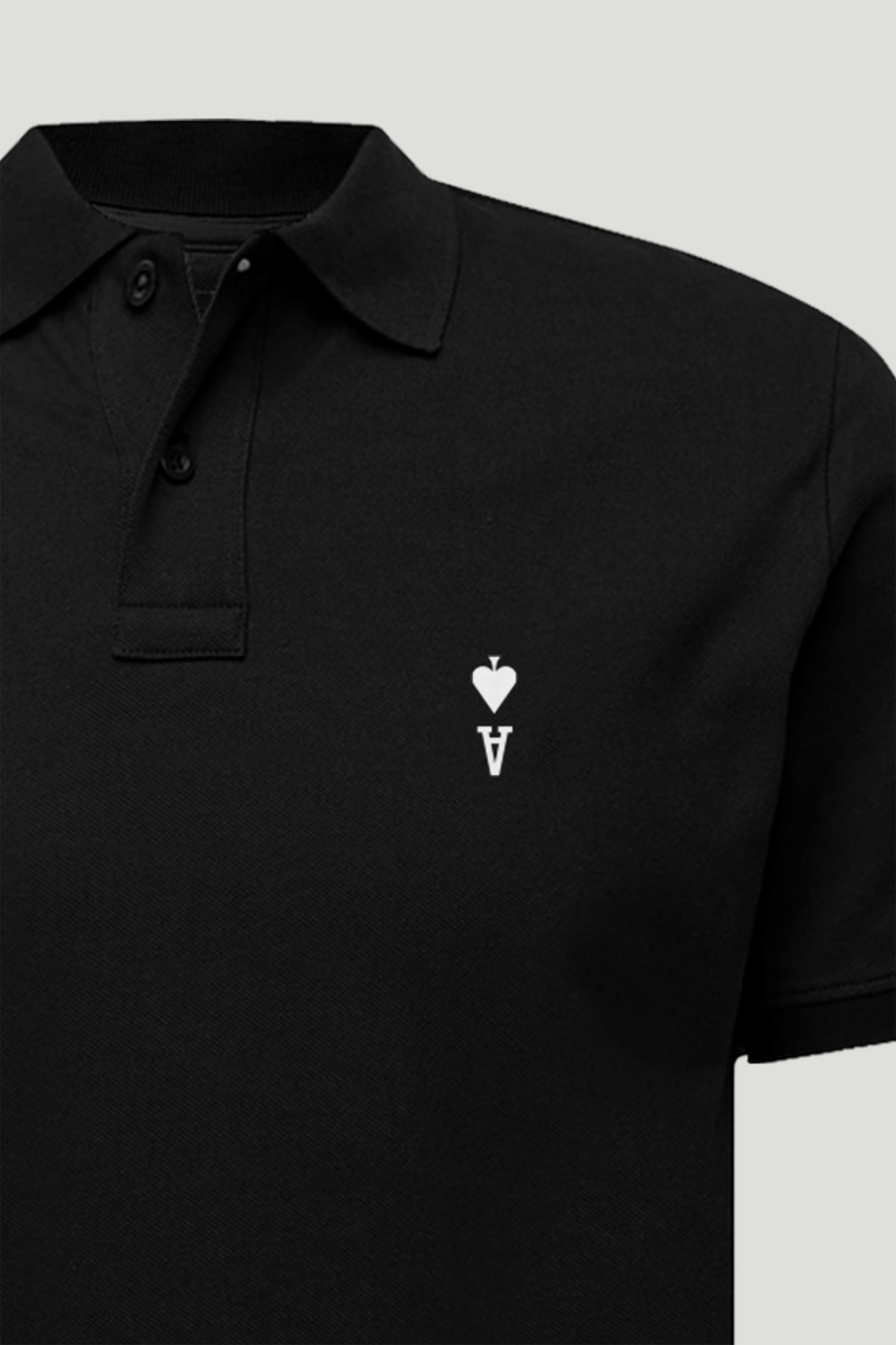 Levně Polo Tričko Slim Fit, Barva Černá, s Potiskem Ace Reversed