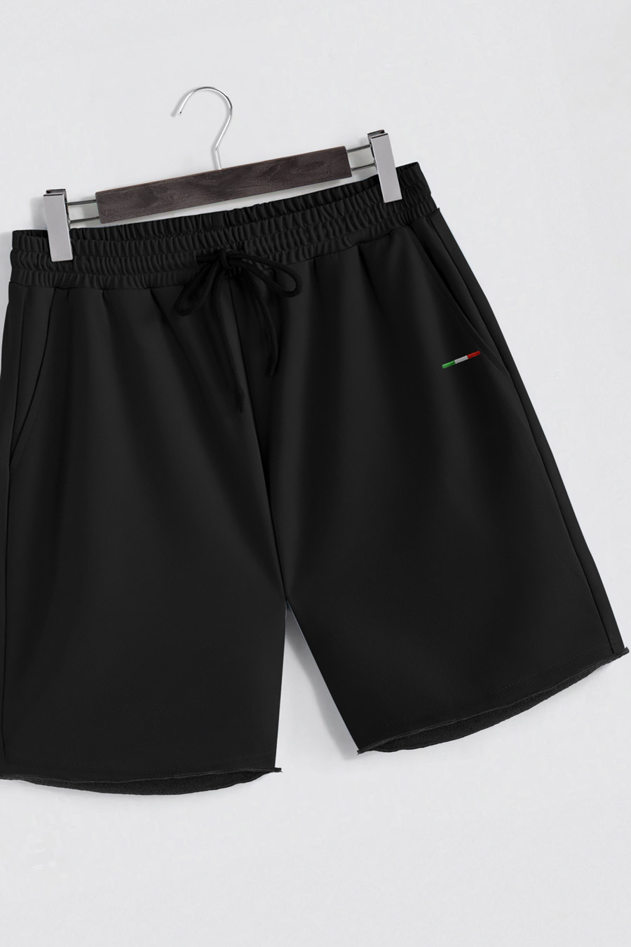 Levně Šortky, Barva Černá, s Potiskem Italian Stripe