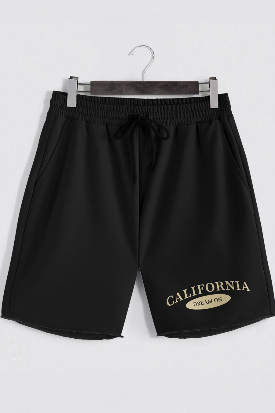 Levně Šortky, Barva Černá, s Potiskem California Dream On