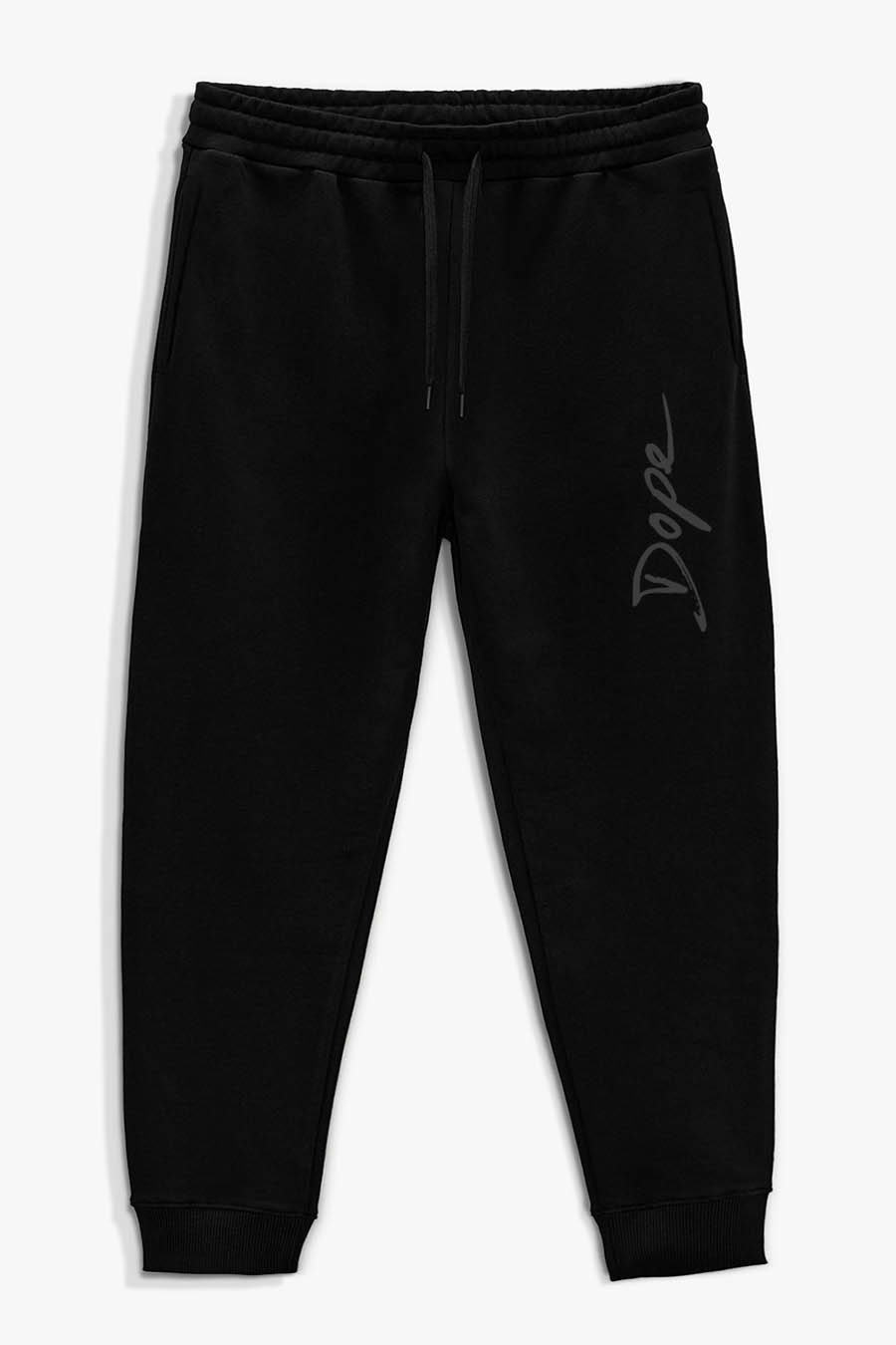 Levně Tepláky Jogger , Barva Černá, s Potiskem Dope