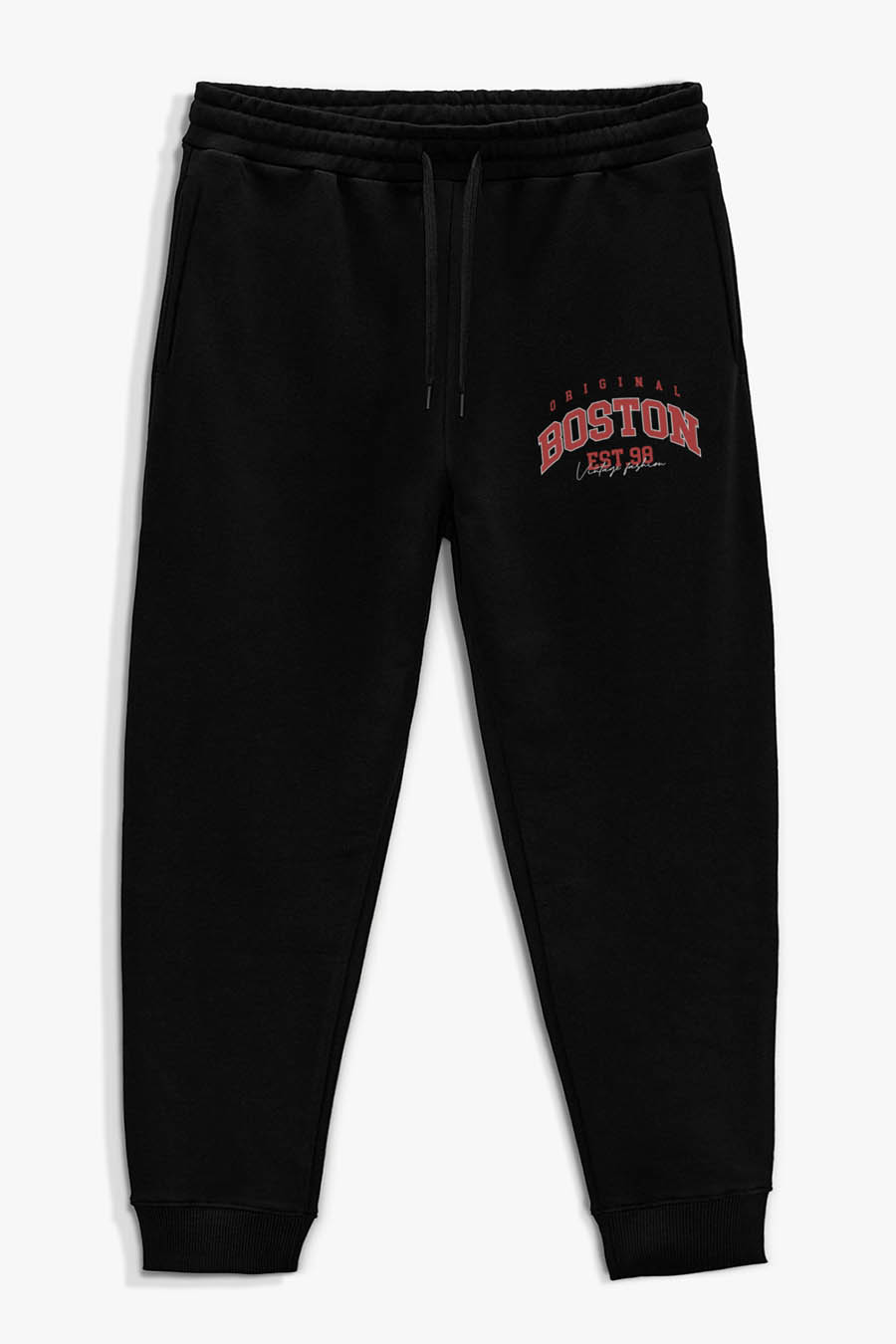 Levně Tepláky Jogger , Barva Černá, s Potiskem Boston Original