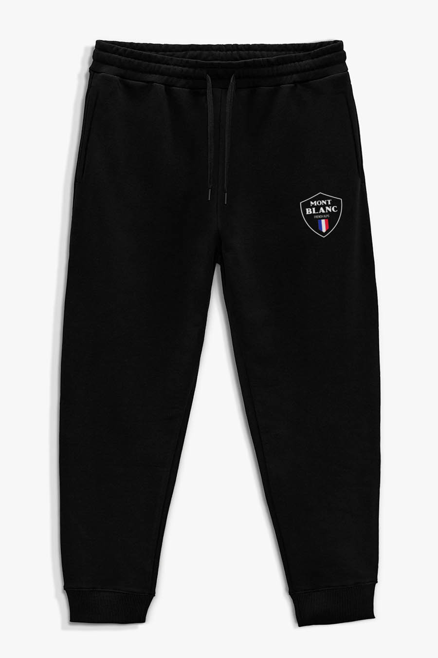 Levně Tepláky Jogger , Barva Černá, s Potiskem Mont Blanc Flag