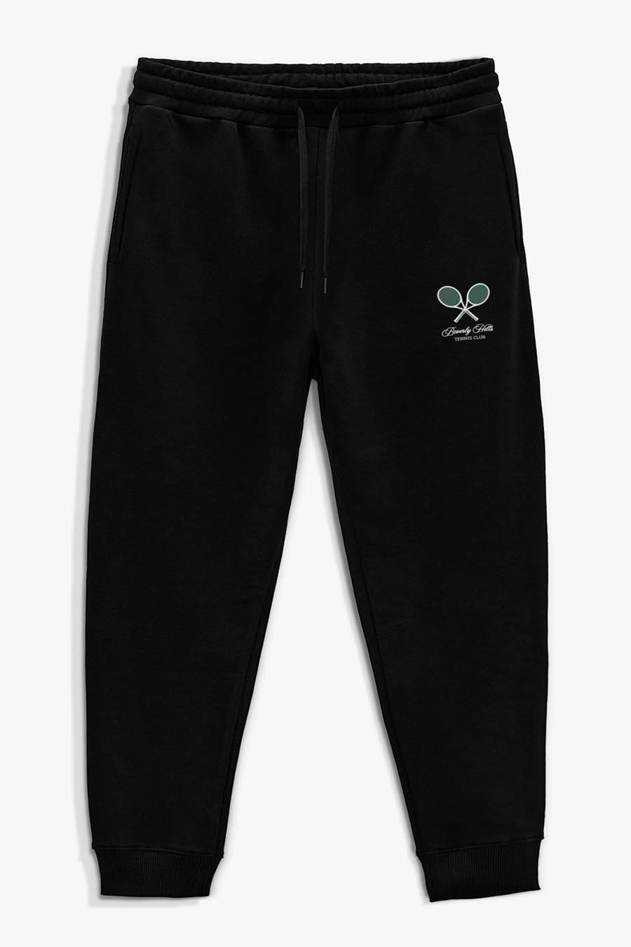 Levně Tepláky Jogger , Barva Černá, s Potiskem Beverly Hills Club