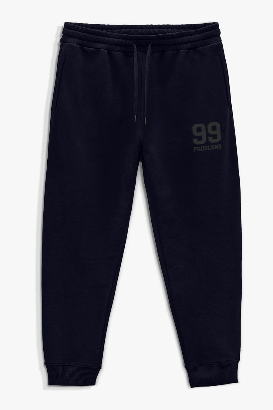 Levně Tepláky Jogger , Barva Modrá, s Potiskem 99 Problems