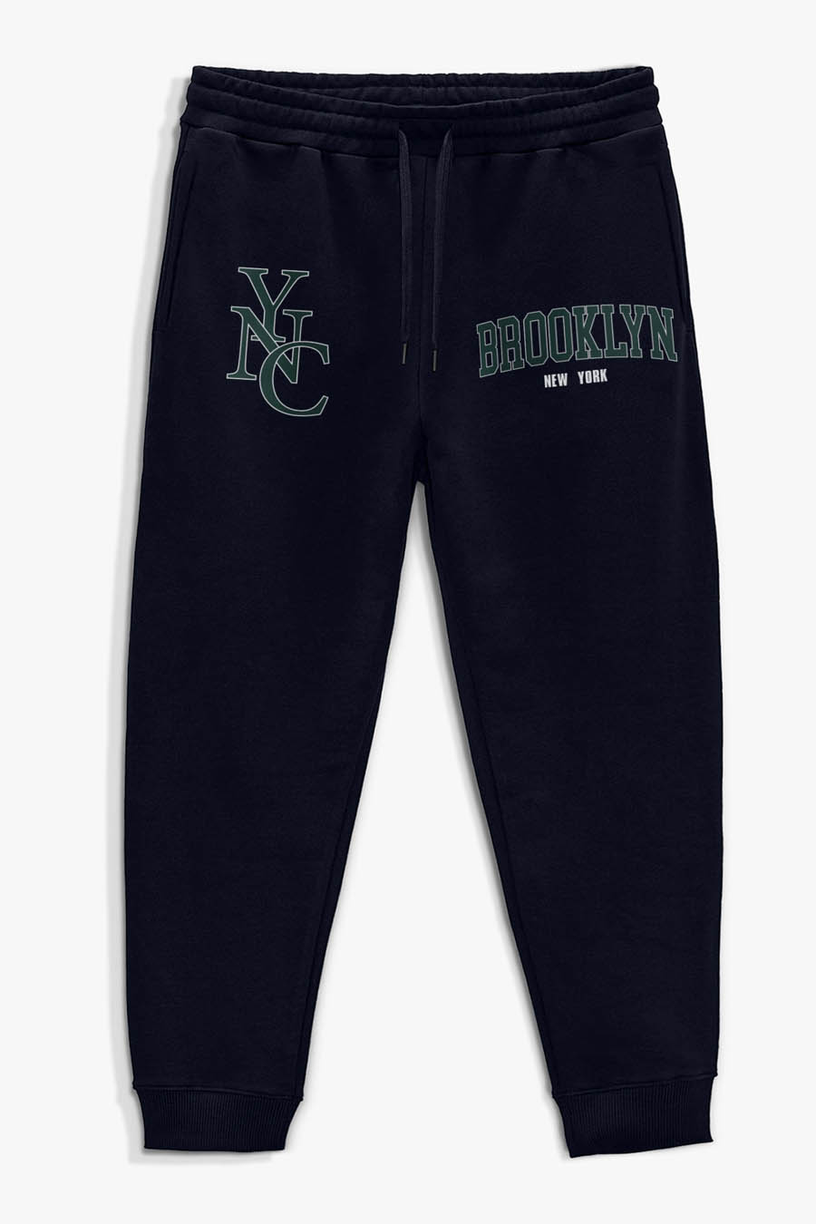 Levně Tepláky Jogger , Barva Modrá, s Potiskem Brooklyn NYC