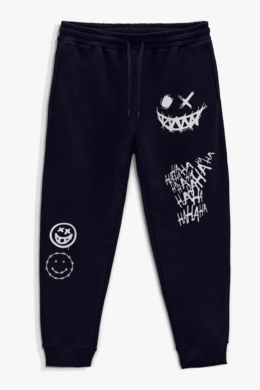 Levně Tepláky Jogger , Barva Modrá, s Potiskem Why So Serious