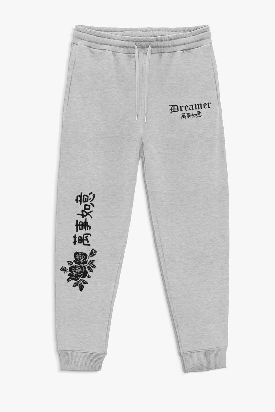 Levně Tepláky Jogger , Barva Šedá, s Potiskem Japan Dreamer