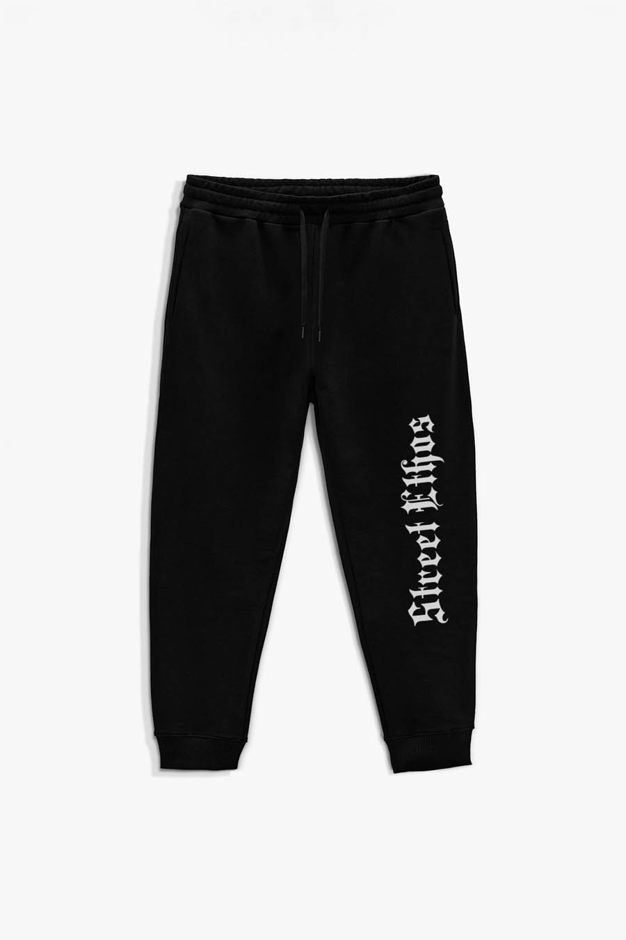 Levně Tepláky Jogger , Barva Černá, s Potiskem Street Ethos