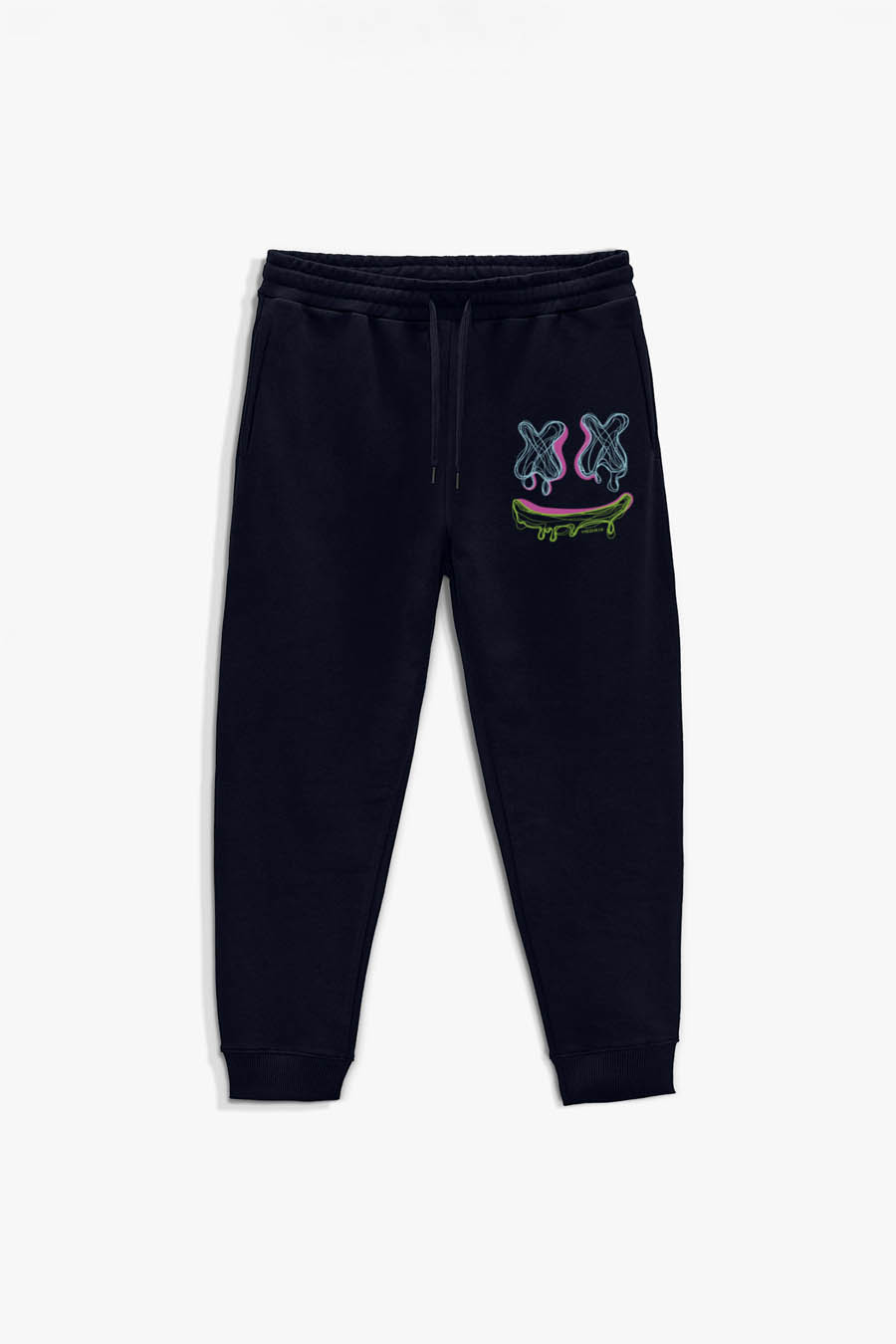 Levně Tepláky Jogger , Barva Modrá, s Potiskem Neon Trip