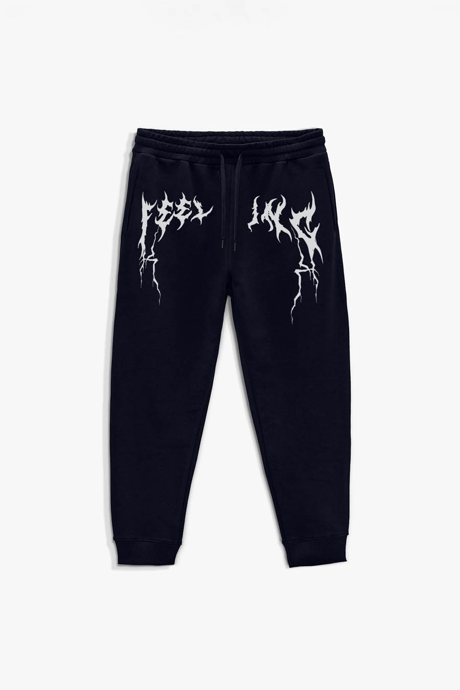 Levně Tepláky Jogger , Barva Modrá, s Potiskem Feelings