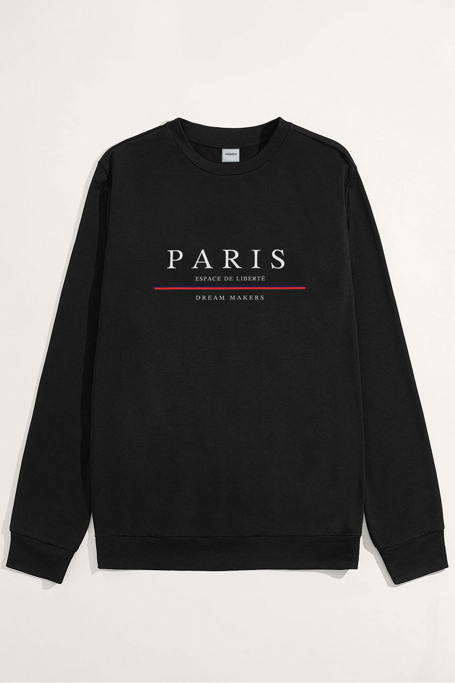 Levně Mikina, Barva Černá, s Potiskem Paris Dream Makers
