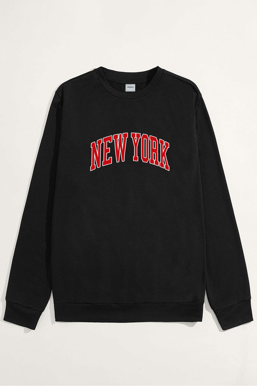 Levně Mikina, Barva Černá, s Potiskem New York Red