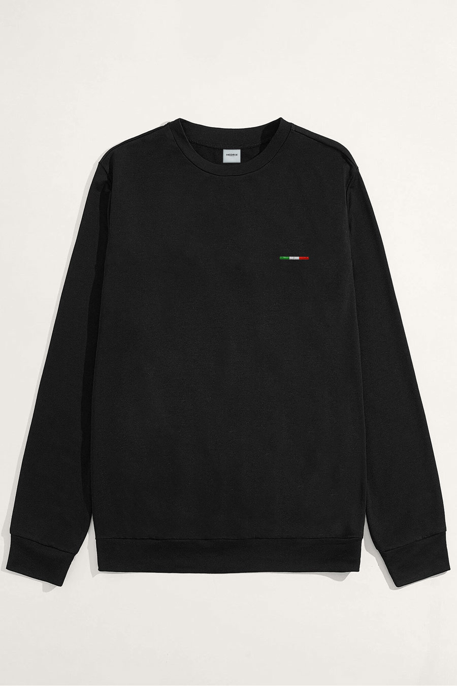 Levně Mikina, Barva Černá, s Potiskem Italian Stripe