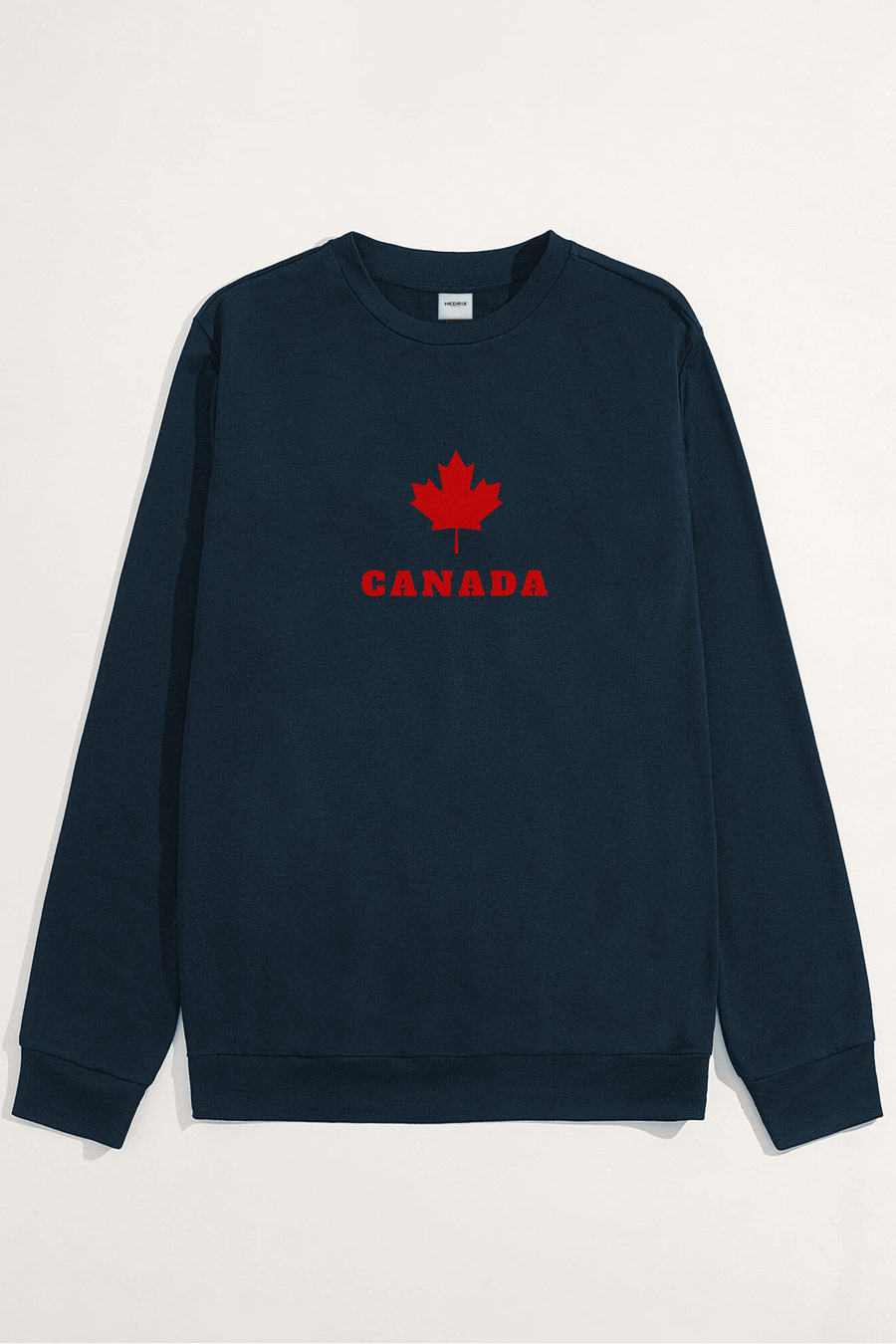 Levně Mikina, Barva Modrá, s Potiskem Canada