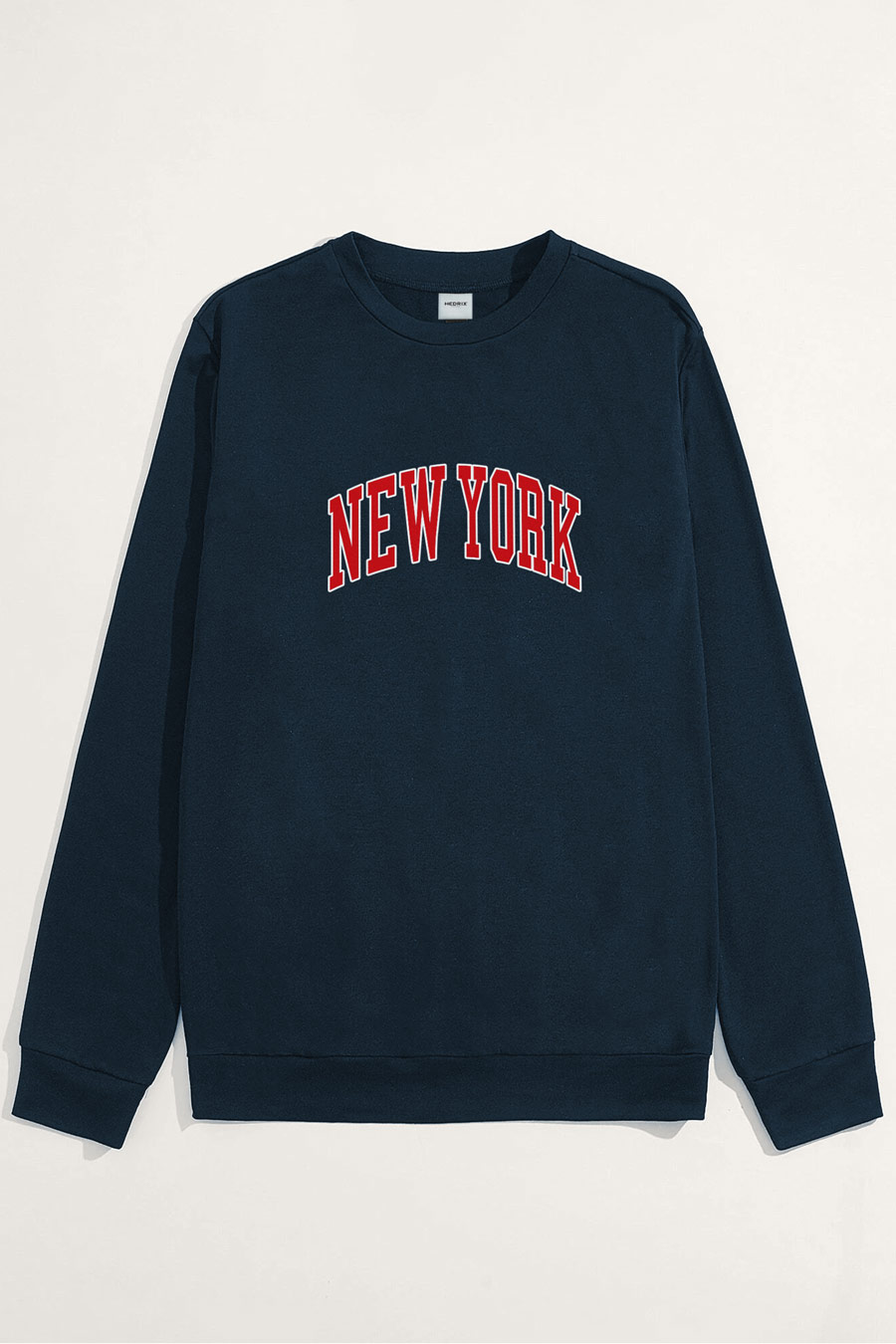 Levně Mikina, Barva Modrá, s Potiskem New York Red