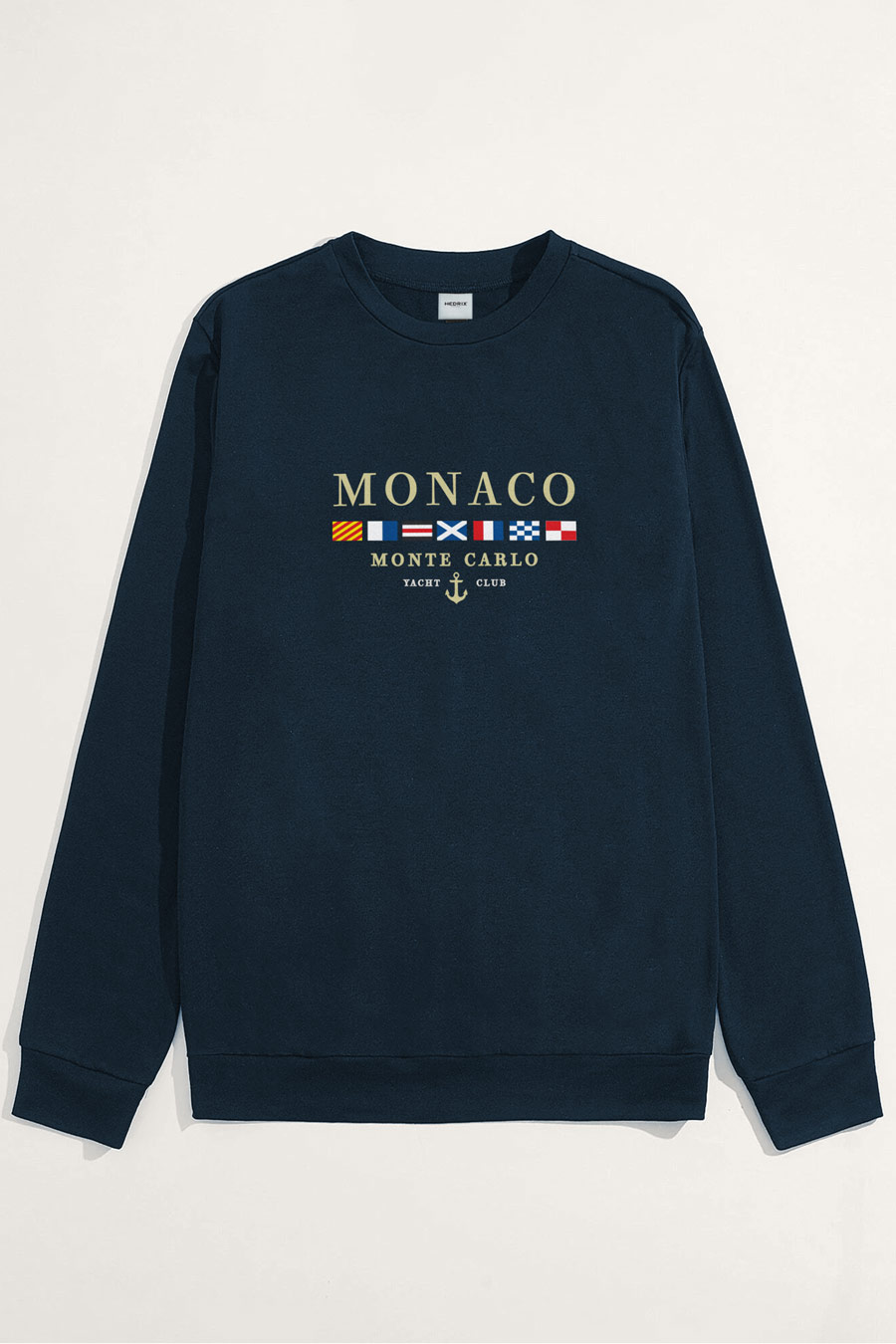 Levně Mikina, Barva Modrá, s Potiskem Monte Carlo