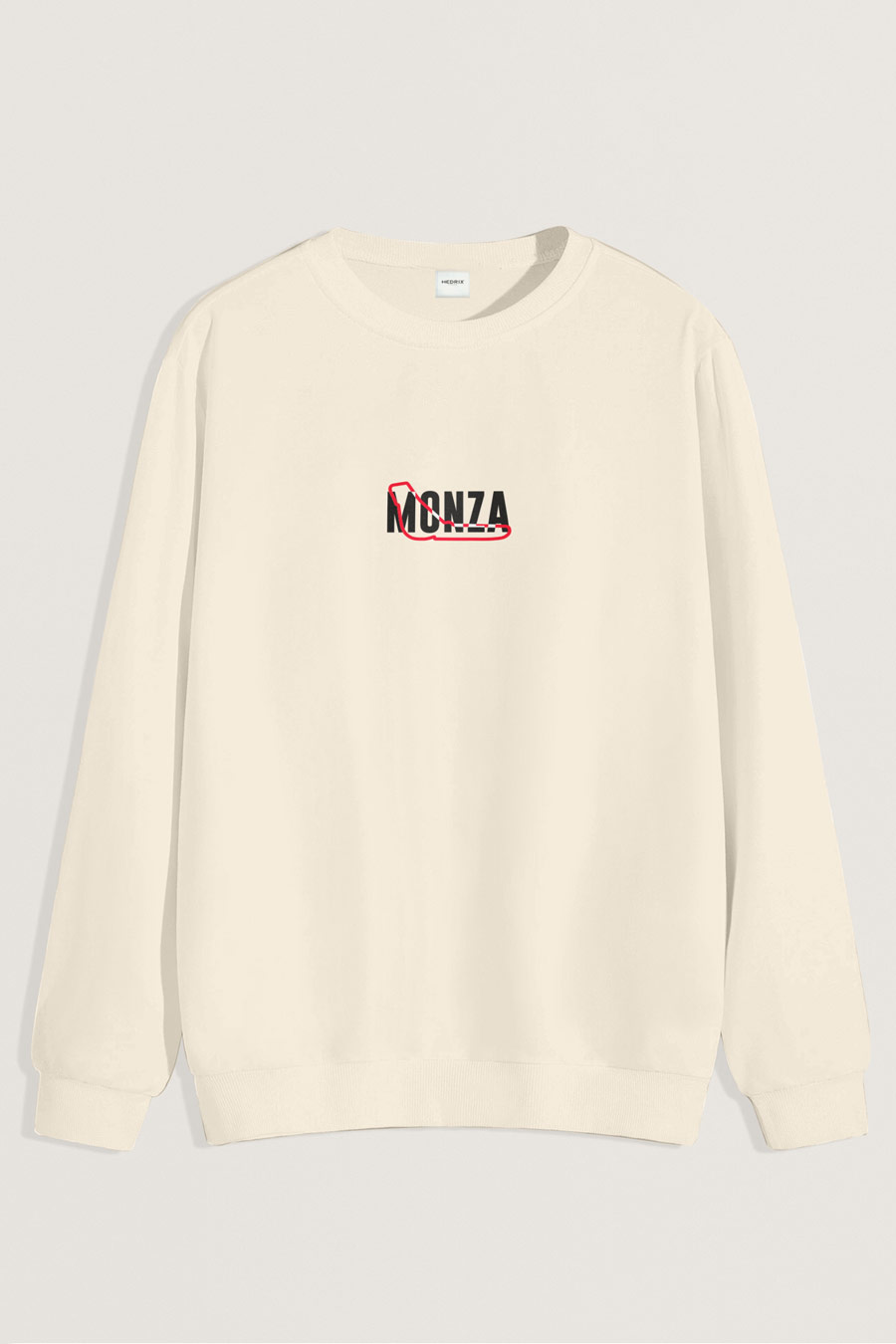 Levně Mikina, Barva Ekru, s Potiskem Monza