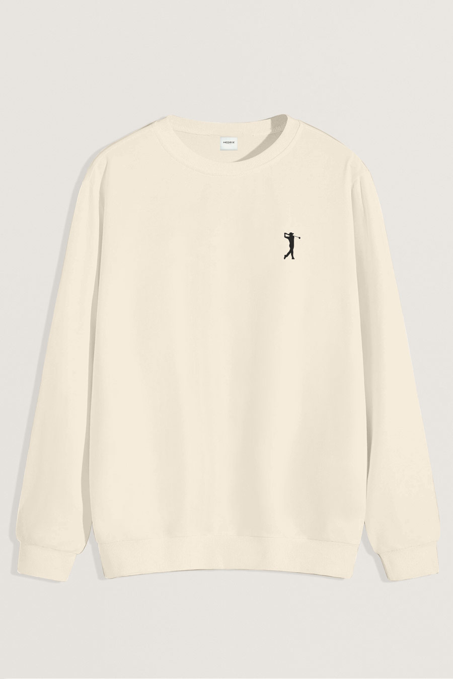 Levně Mikina, Barva Ekru, s Potiskem Golf Swing Logo