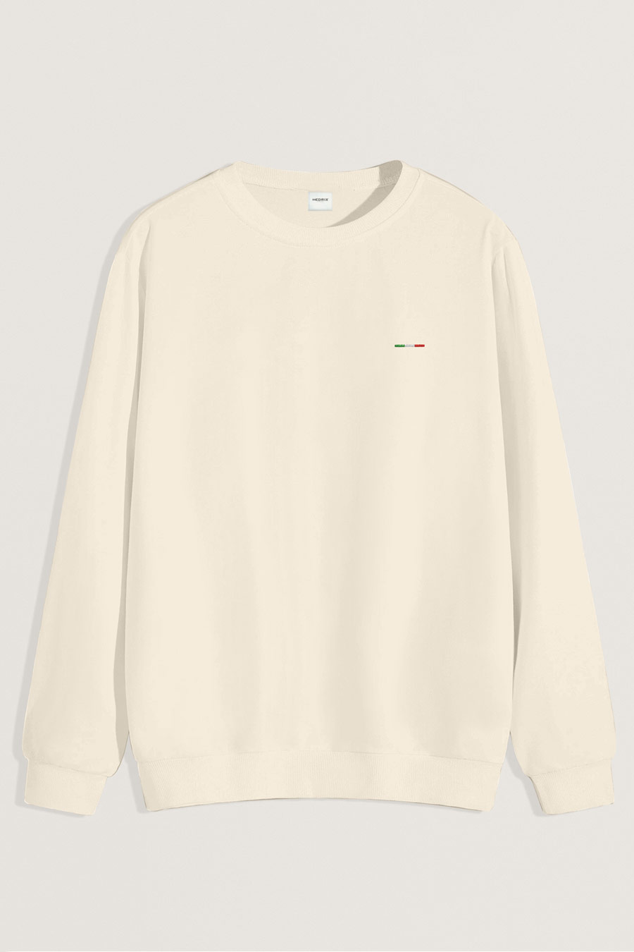 Levně Mikina, Barva Ekru, s Potiskem Italian Stripe