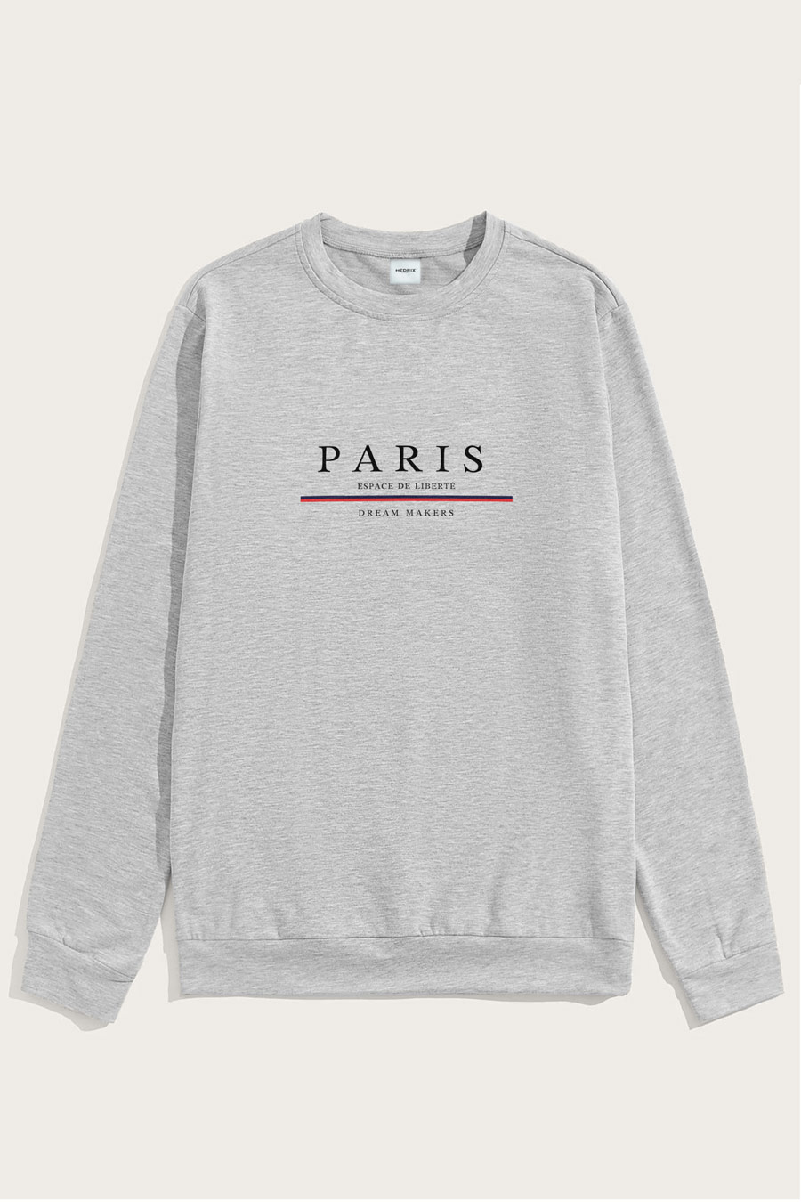Levně Mikina, Barva Šedá, s Potiskem Paris Dream Makers