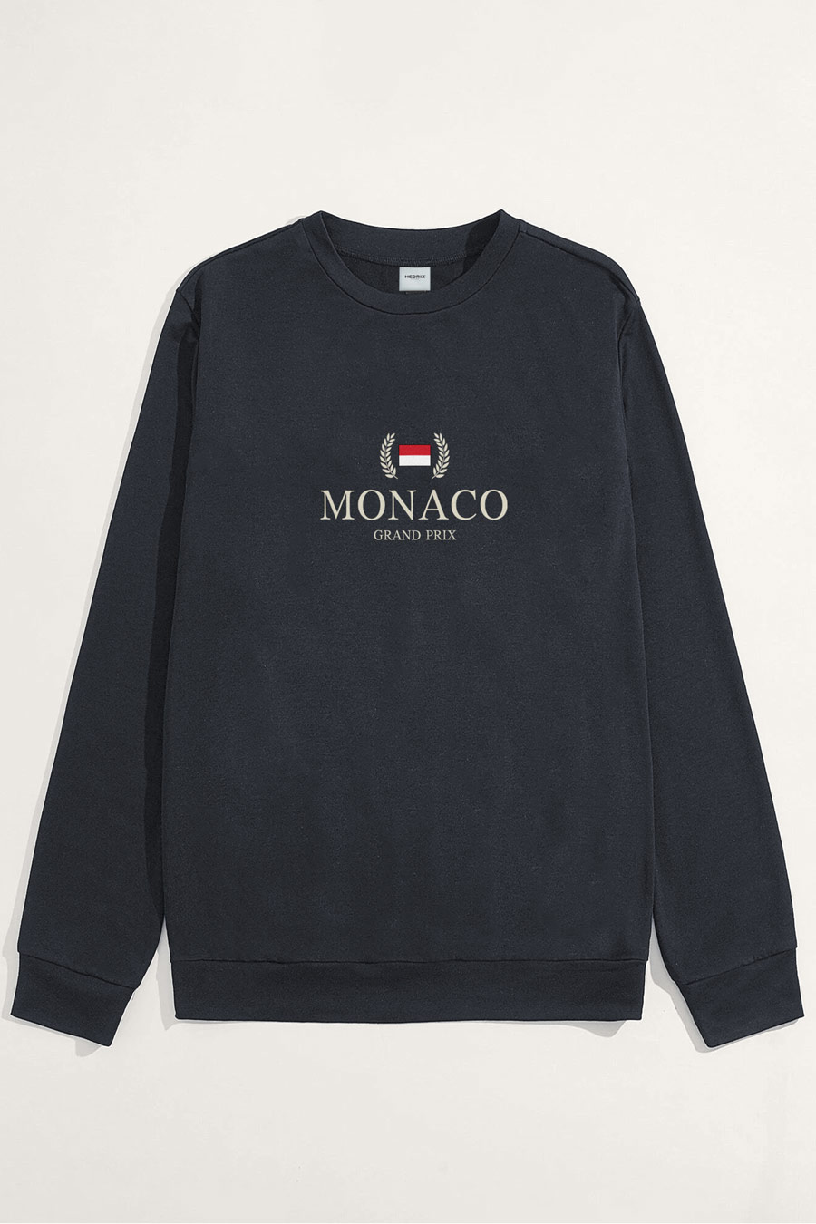 Levně Mikina, Barva Železitě Šedá, s Potiskem Monaco Grand Prix