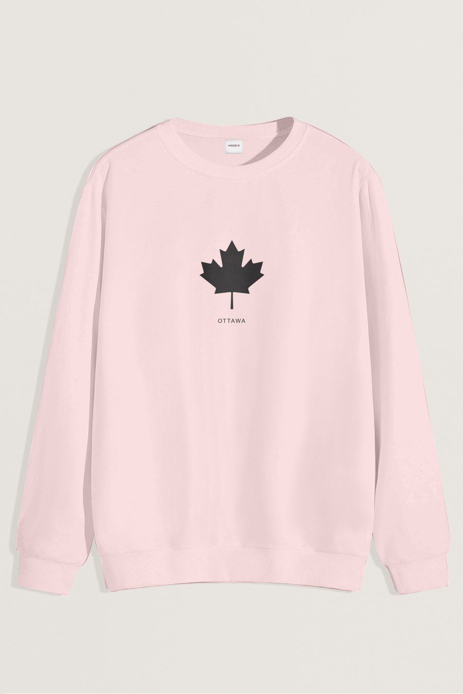 Levně Mikina, Barva Růžová, s Potiskem Ottawa Canada