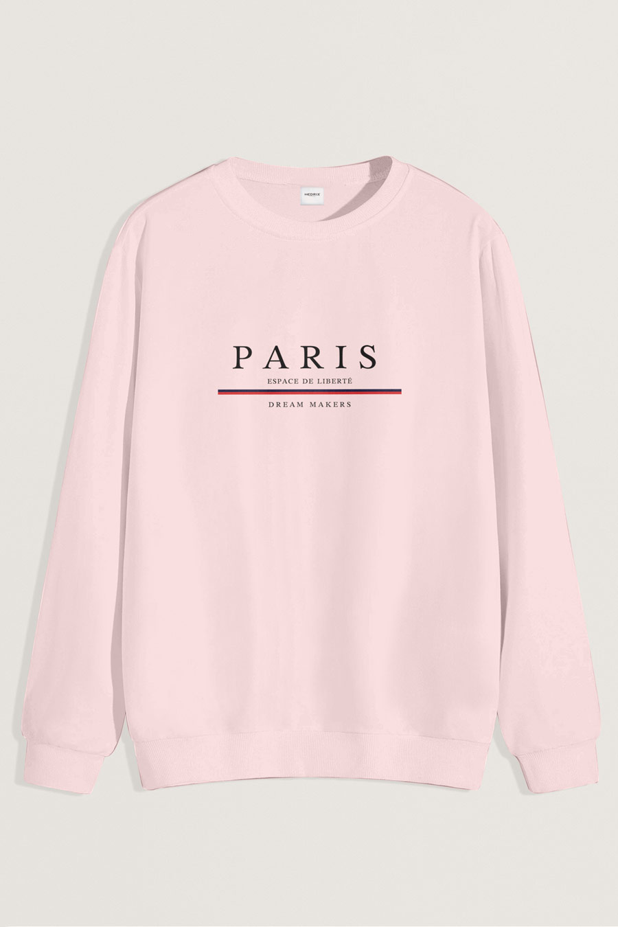 Levně Mikina, Barva Růžová, s Potiskem Paris Dream Makers