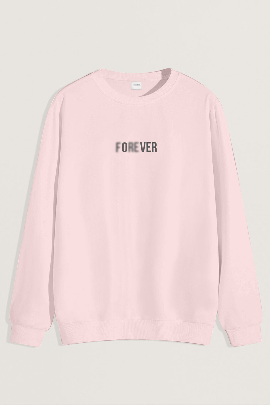 Levně Mikina, Barva Růžová, s Potiskem Forever Over