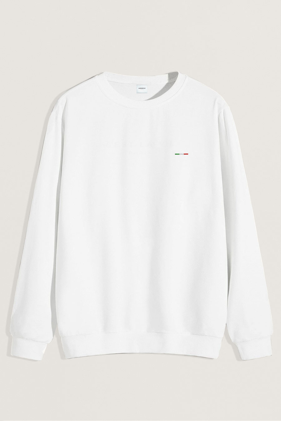 Levně Mikina, Barva Bílá, s Potiskem Italian Stripe