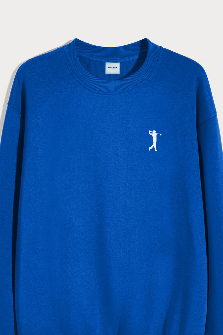 Levně Mikina, Barva Modrá Elektrická, s Potiskem Golf Swing Logo