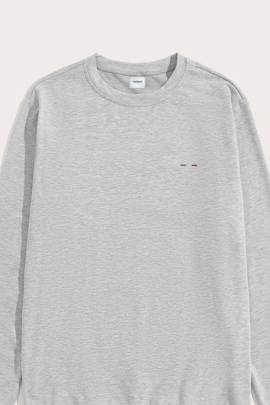 Levně Mikina, Barva Šedá, s Potiskem Italian Stripe