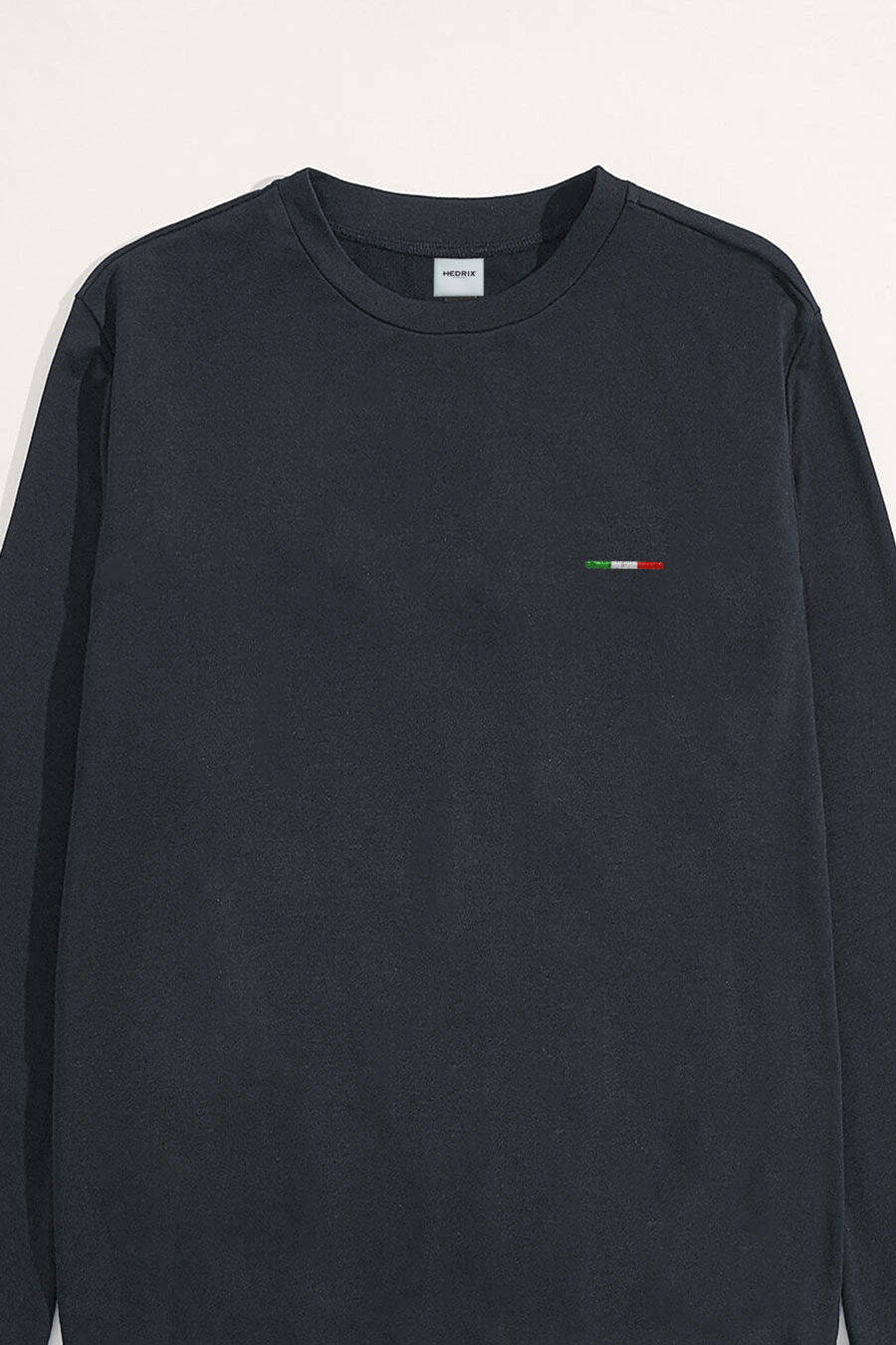 Levně Mikina, Barva Železitě Šedá, s Potiskem Italian Stripe