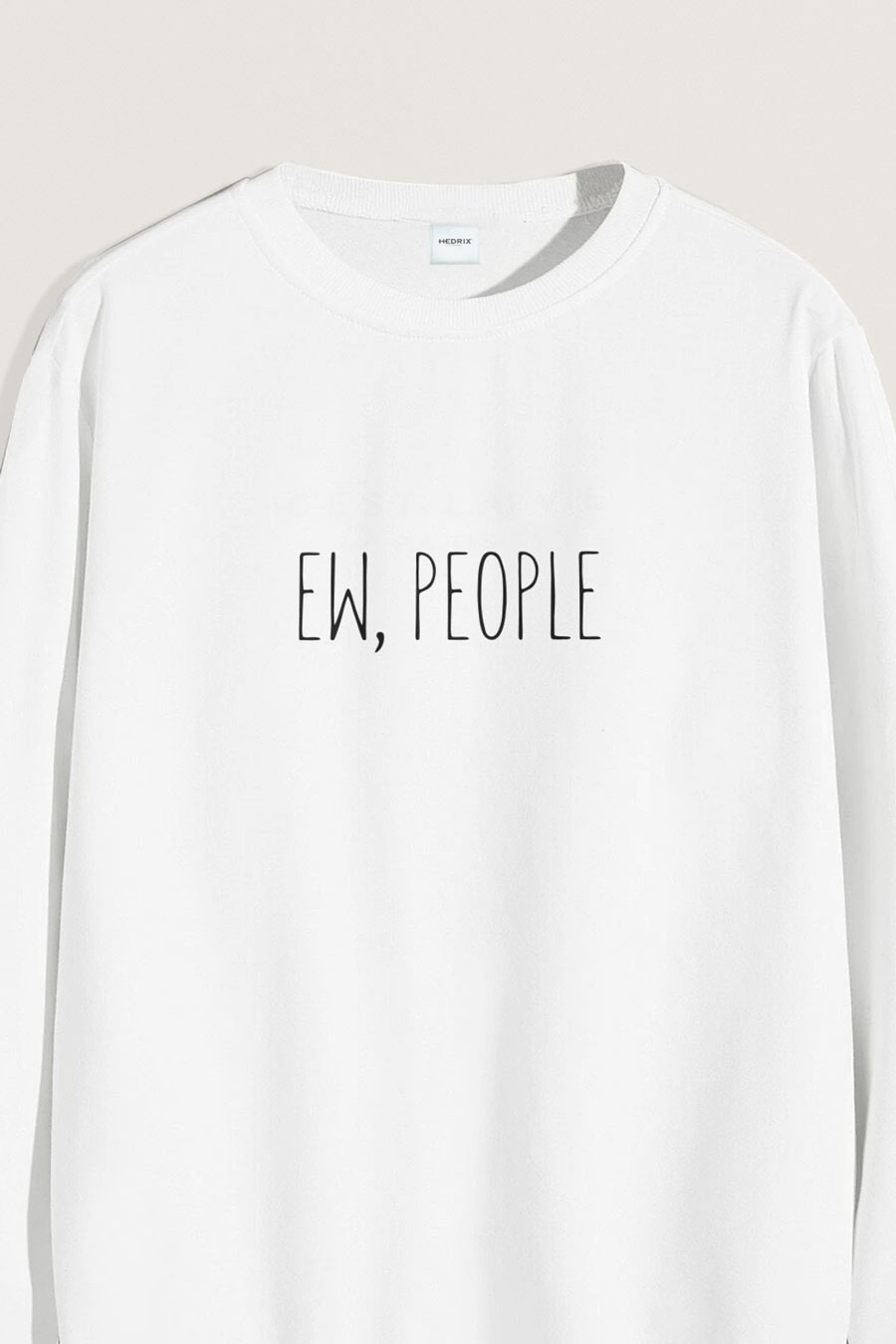 Levně Mikina, Barva Bílá, s Potiskem EW