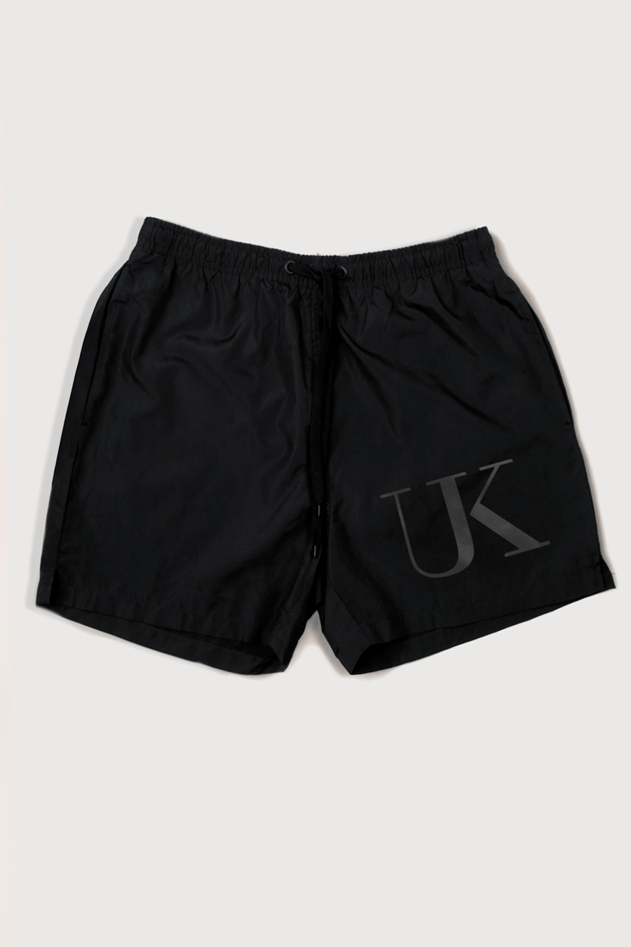 Levně Plavecké Šortky , Barva Černá, s Potiskem UK Logo Oversized