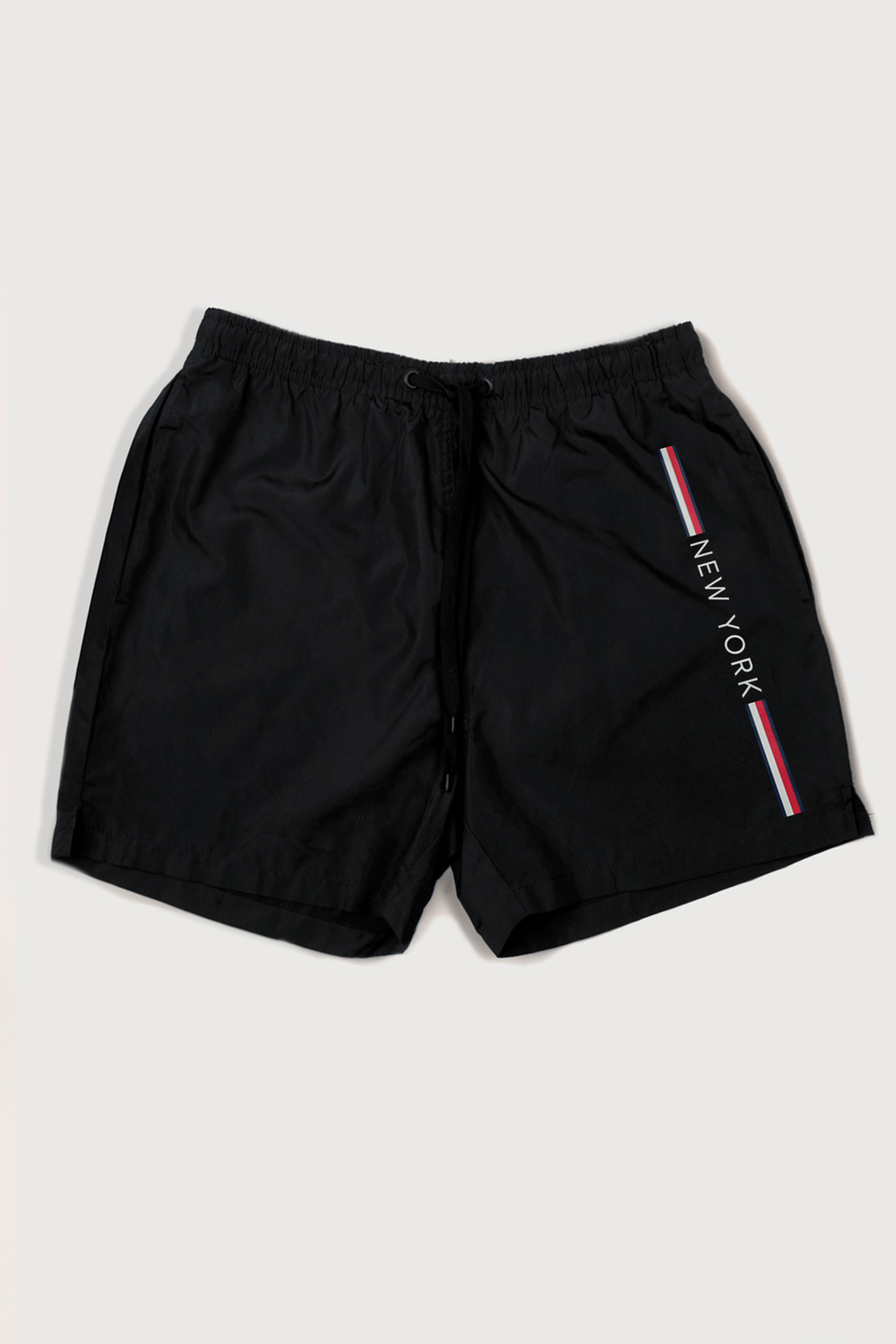 Levně Plavecké Šortky , Barva Černá, s Potiskem New York Stripe
